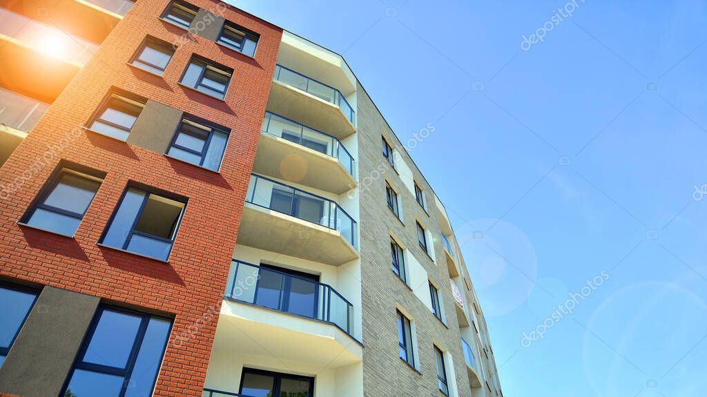 Vista di palazzi residenziali in città